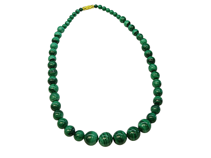 Бусы из малахита