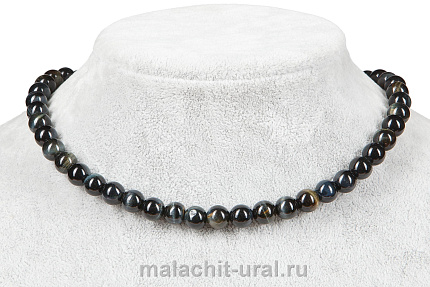 Бусы соколиный глаз