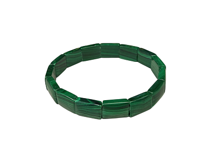 Жесткий браслет малахит