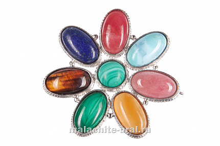 Цветик семицветик брошь