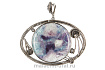 Кулон с флюоритом