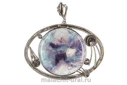 Кулон с флюоритом