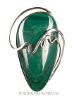 Кольцо  малахит