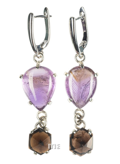 Серьги из аметиста