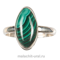 Кольцо малахит