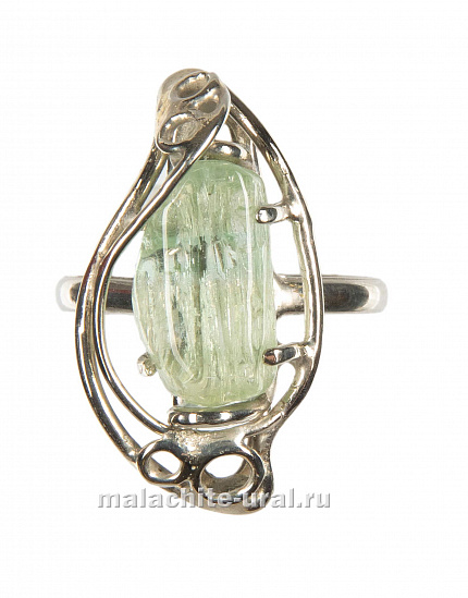 Кольцо с аквамарином