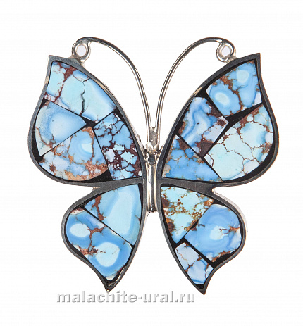 Брошь с бирюзой