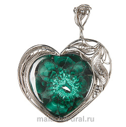 Кулон малахит