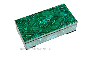 Шкатулка для драгоценностей из малахита