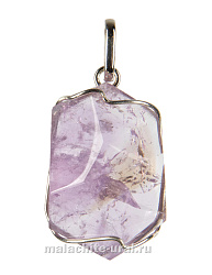 Кулон с камнем аметист