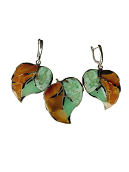 Комплект хризопраз и сердолик