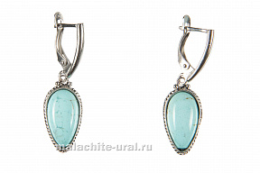 Серьги с бирюзой