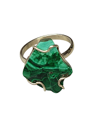 Кольцо малахит