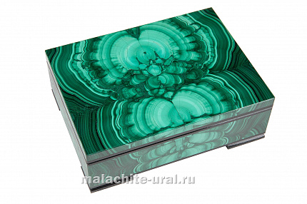 Шкатулка из камня малахит