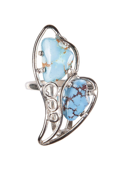 Кольцо с бирюзой