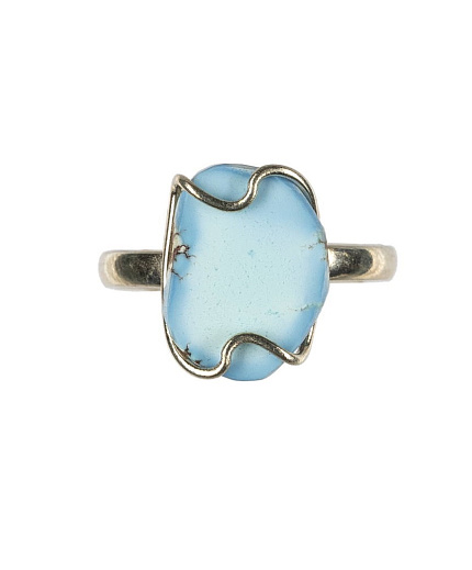 Кольцо камень бирюза