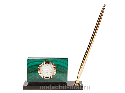 Письменный набор малахит