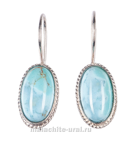 Серьги с бирюзой