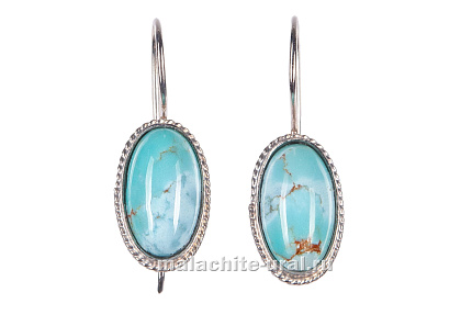 Серьги из бирюзы