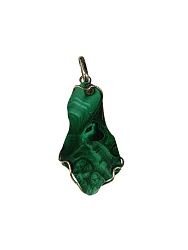 Кулон малахит уральский