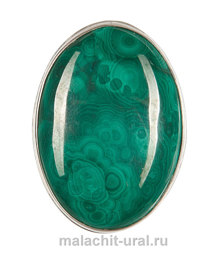 Кольцо из камня малахит