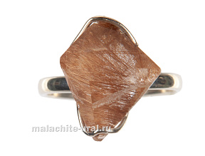 Кольцо с кварцем волосатиком