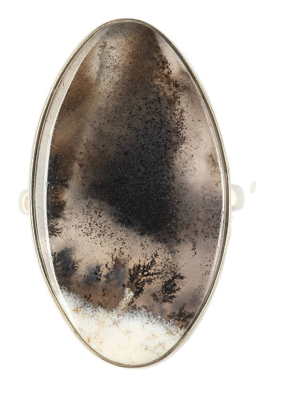 Кольцо с камнем агат