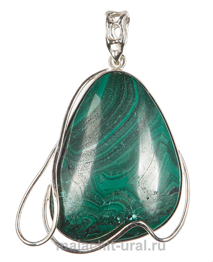 Кулон малахит