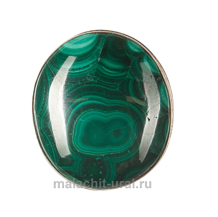 Кольцо из камня малахит