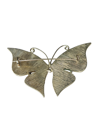 Брошь бабочка лазурит