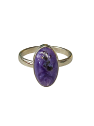 Кольцо с чароитом