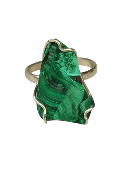 Кольцо из малахита