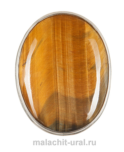 Большое кольцо тигровый глаз