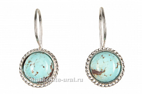 Серьги из бирюзы
