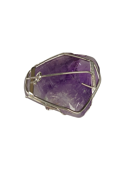 Брошь с аметистом