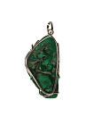 Кулон из малахита